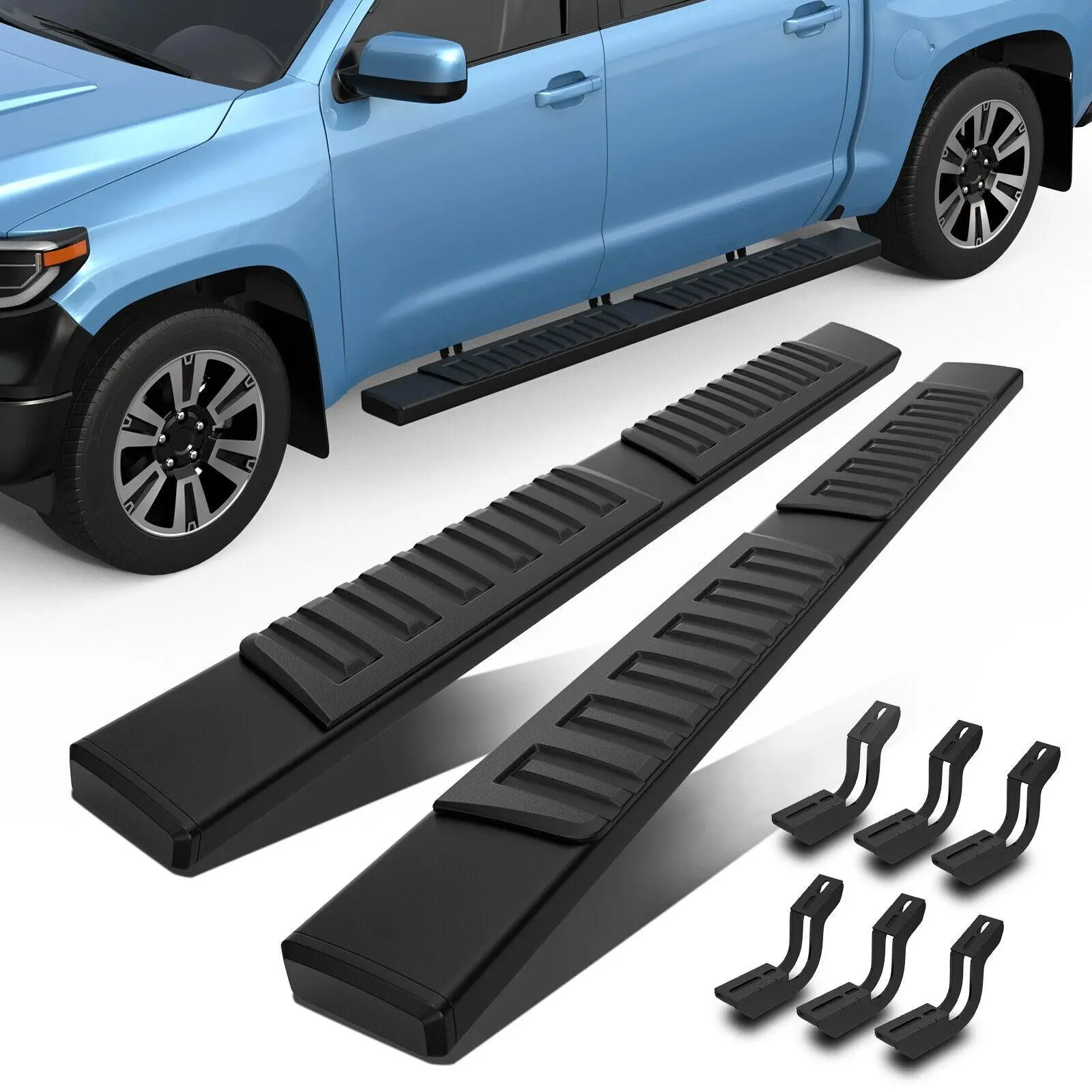 For 2005-2023 Toyota Tundra/Tacoma Double Cab/Crew Max Cab/Extended Cab 6" Running Boards 6 inches Nerf Bars Side Step