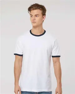 Tultex 246 Fine Jersey Ringer T-Shirt