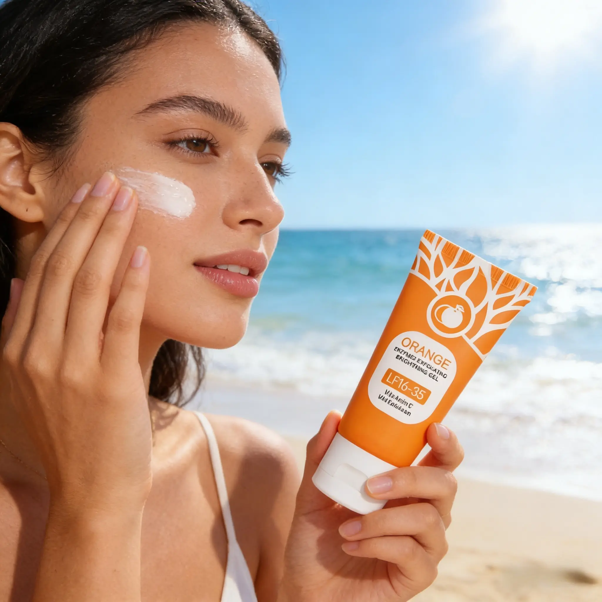 nuna Salicylic Acid Facial Wash, Exfoliating Gel Cleanser for Oily and Acne Prone Skin - Deep Pore Cleansing and Smoothing with Vitamin C and Citrus Aroma, Daily Youthful Smoothing, Facial Cleansing, Oil Control, Smoother, Liquid, Anti-Acne
