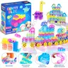 JoySpot Jelly Building Blocks for Toddlers Squishy Sensory Play, Stacking Toy Set Squeezable Stretchable Early Learning Construction Playset Multicolor Puzzle Blocks for Creative Play Safe Transparent Building Blocks STEM, Christmas Gifts,Halloween Gifts,