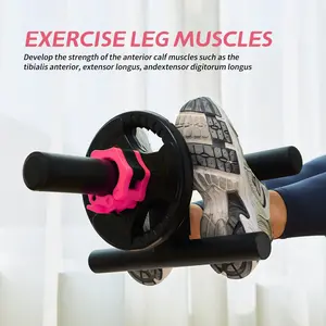 leikefitness Tibialis Trainer Tib Bar Raise Machine Exercise Equipment Strength Training Ripping Lower Leg Muscles Workout Home Fit 2" Weight Plates