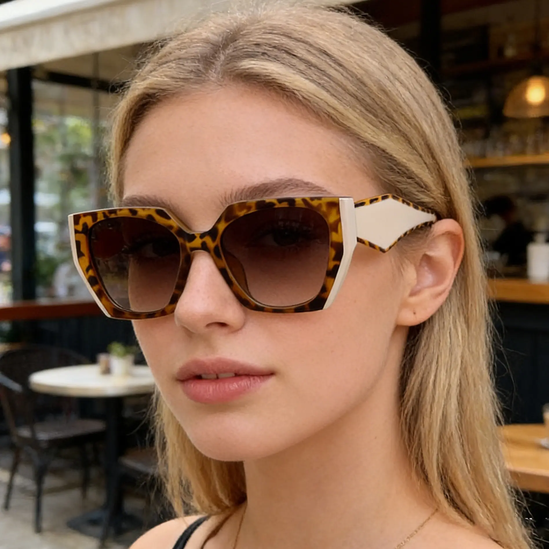 Women's Anti-UV Cat Eye Sunglasses, High-End Full-Frame Big-Name Style, Wide-Leg Beam Design, Ideal for Office Use, Eye-Shaped Fashion Eyewear, Anti-Uv Women's Sunglasses, Eye-Shaped Women's Sunglasses visor glasses