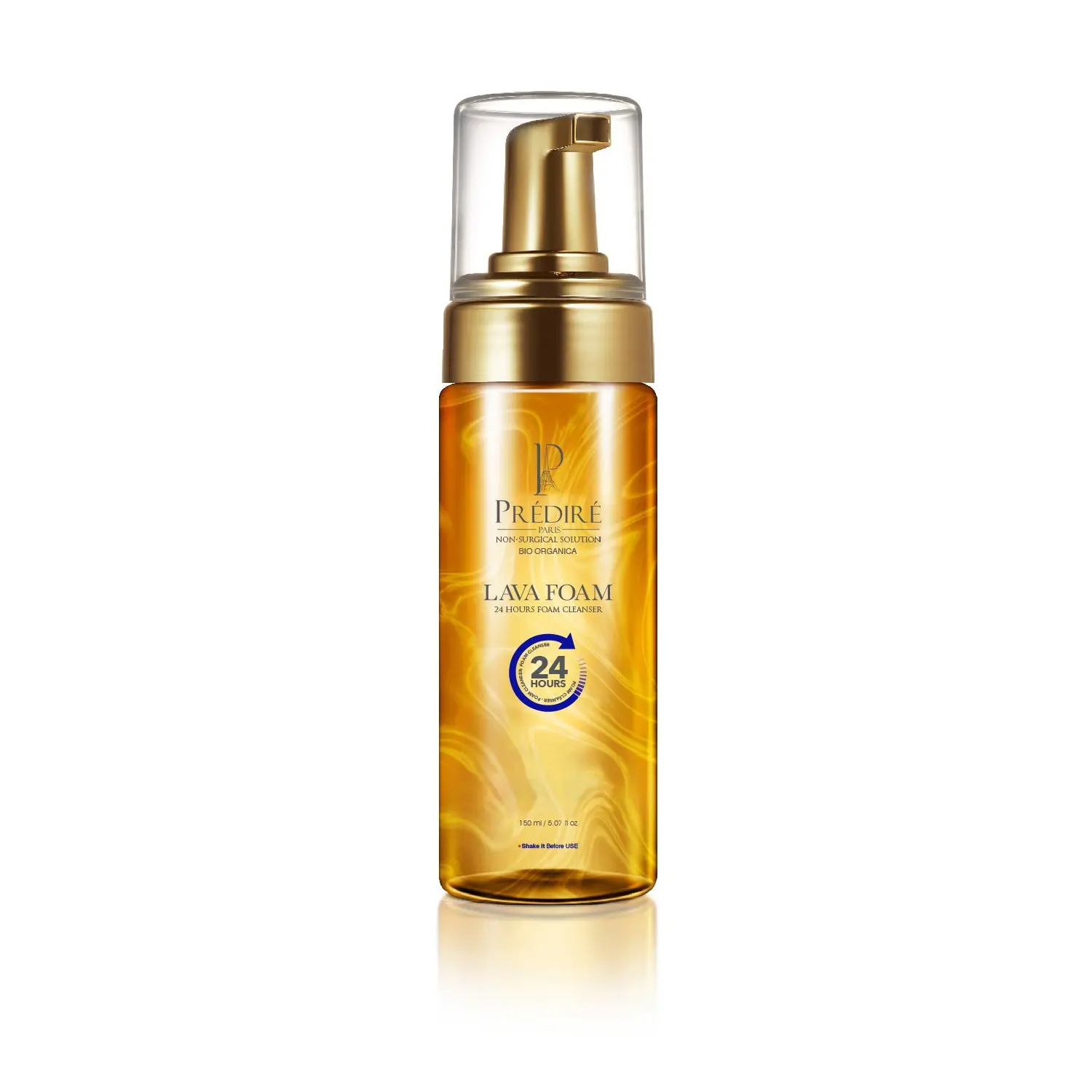 Predire Paris Hydrating Lava Foam Facial Cleanser 150g - Gentle Cleansing with Vitamin E & A for Moisturizing Skin, 24 Hours Foam Cleanser - Comfort