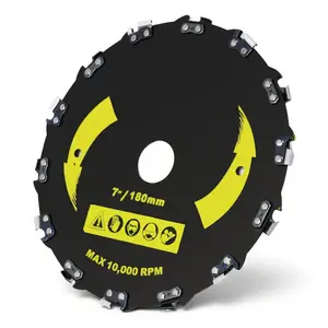 Stump ,  , Circular   Alloy Steel Angle  Grinding Shaping Attachment  Carving Disc Circular  Wheel for  Plastic Carving Shaping (7in