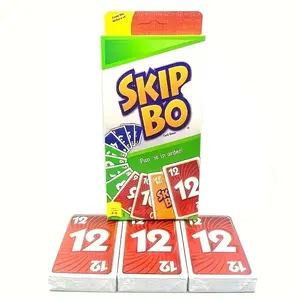 Board Game UNO SKIP BO Card Game Card Deck For Family Night Party Cards Game Featuring Tv Show Themed Graphics And A Special Rule For 2-10 Players Family Fun Game