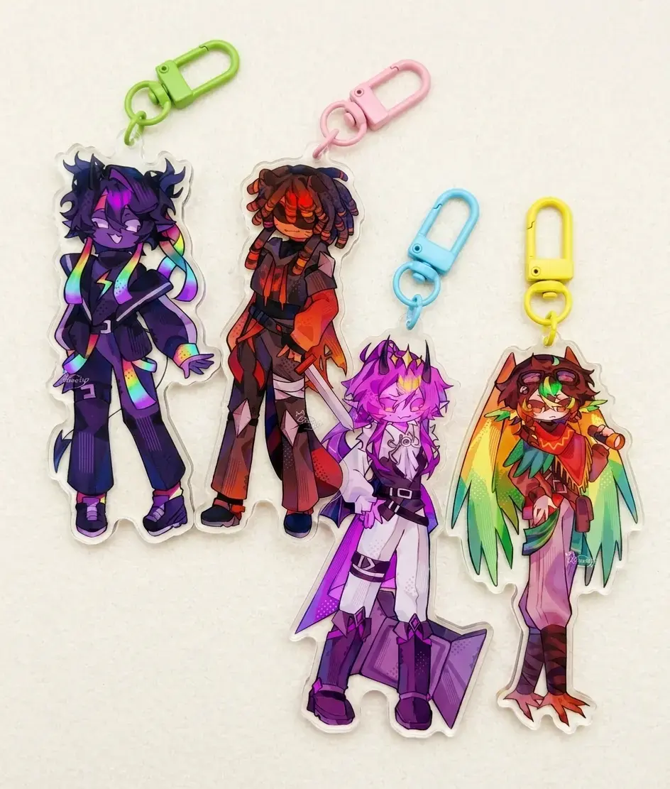 Unstable Universe MCYT Minecraft Youtube Translucent Acrylic Keychains