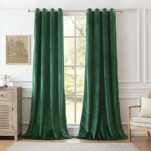 1pc Thick High-End Vintage Velvet, Fall Winter High Light Blocking Drapes, Heavy Curtain, Window Curtain, Home Decoration Curtain, Suitable for Bedroom Living Room Kitchen Balcony Hotel Restaurant