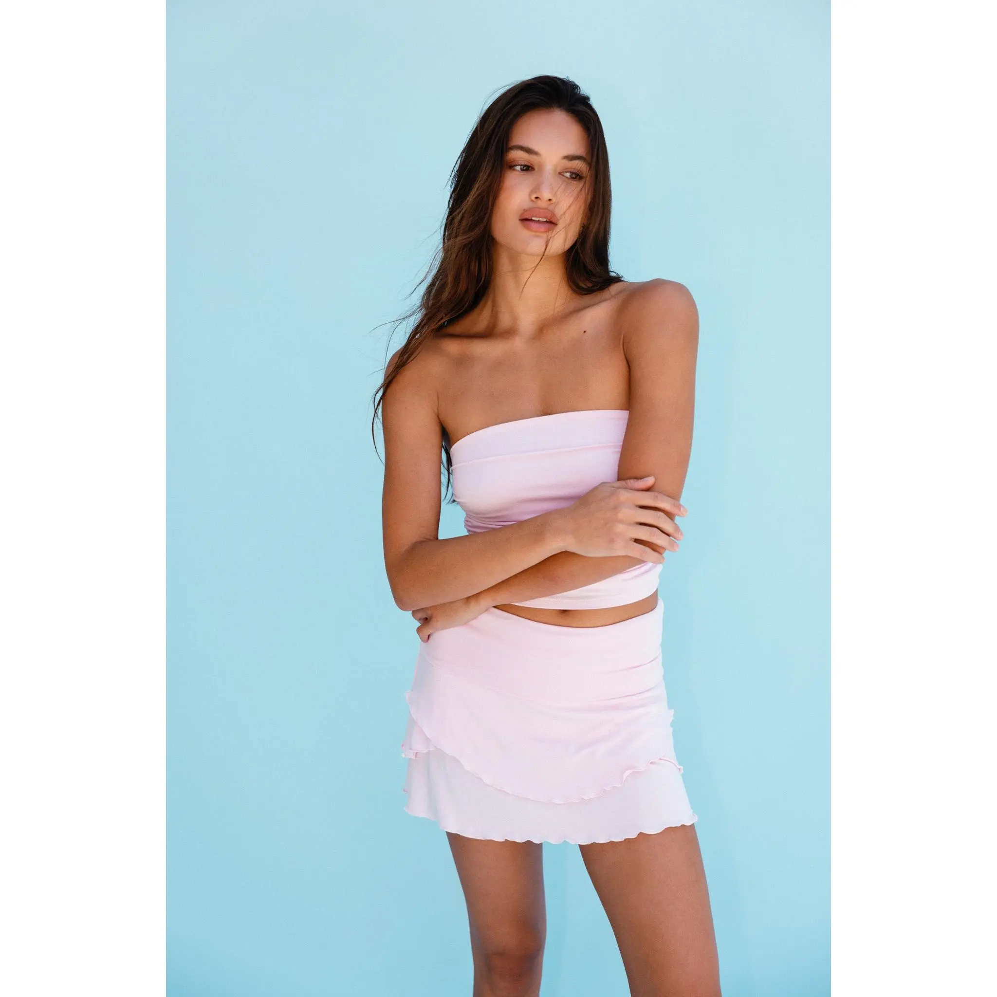 Cha Cha Skirt Jersey - Bubblegum