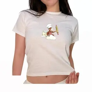 Curious George Baking Chef Baby Tee, Cute Cooking Graphic Tee