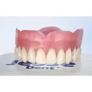 Temporary Immediate Upper Denture False Teeth for Quick Replacement - Easy to Use Dentures for n/Men with Natural Smile in Minutes/Medium-Large