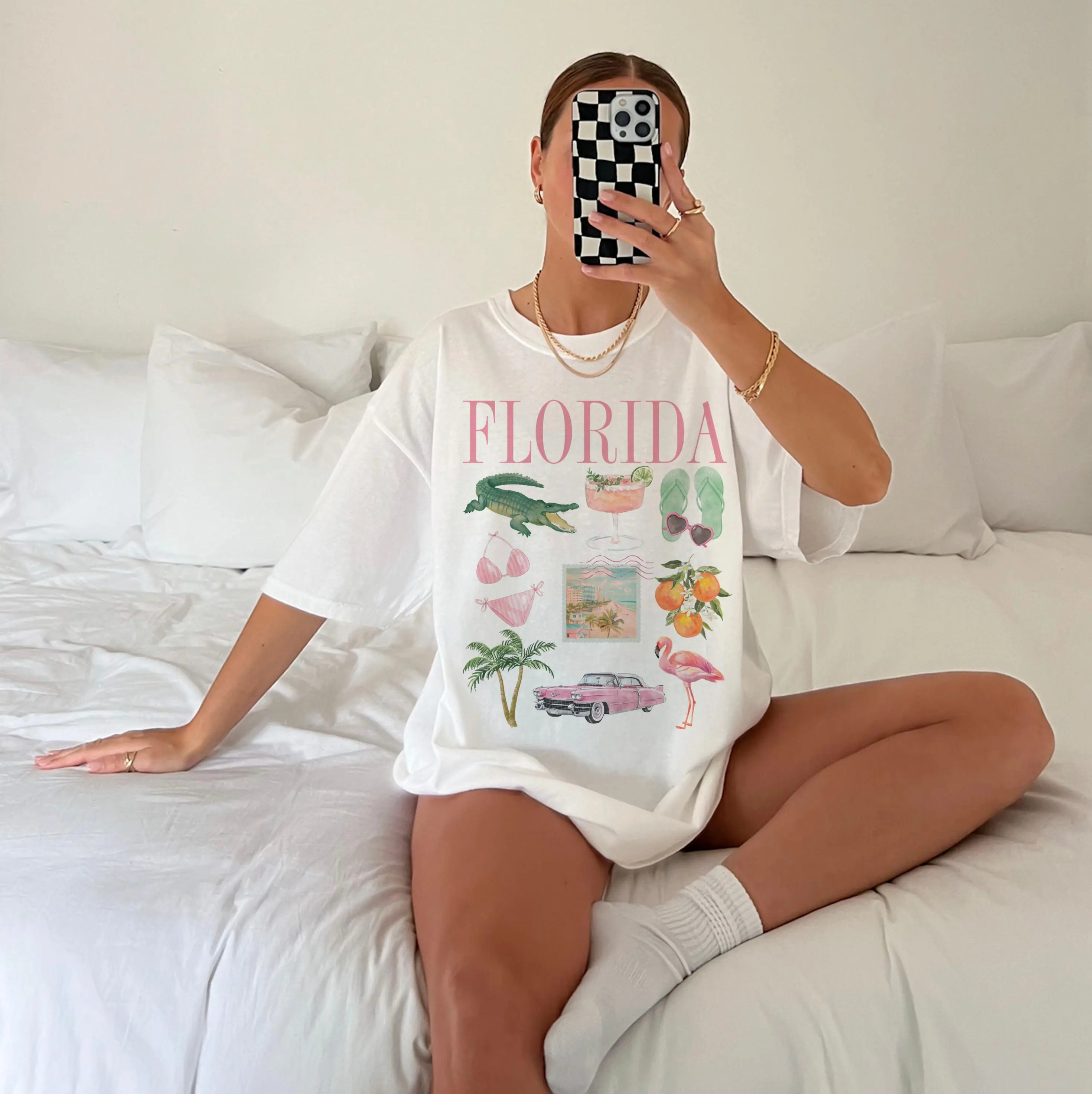 Florida Shirt - Oversized Summer Shirt - Beach shirt - Surf Shirt - Coconut girl