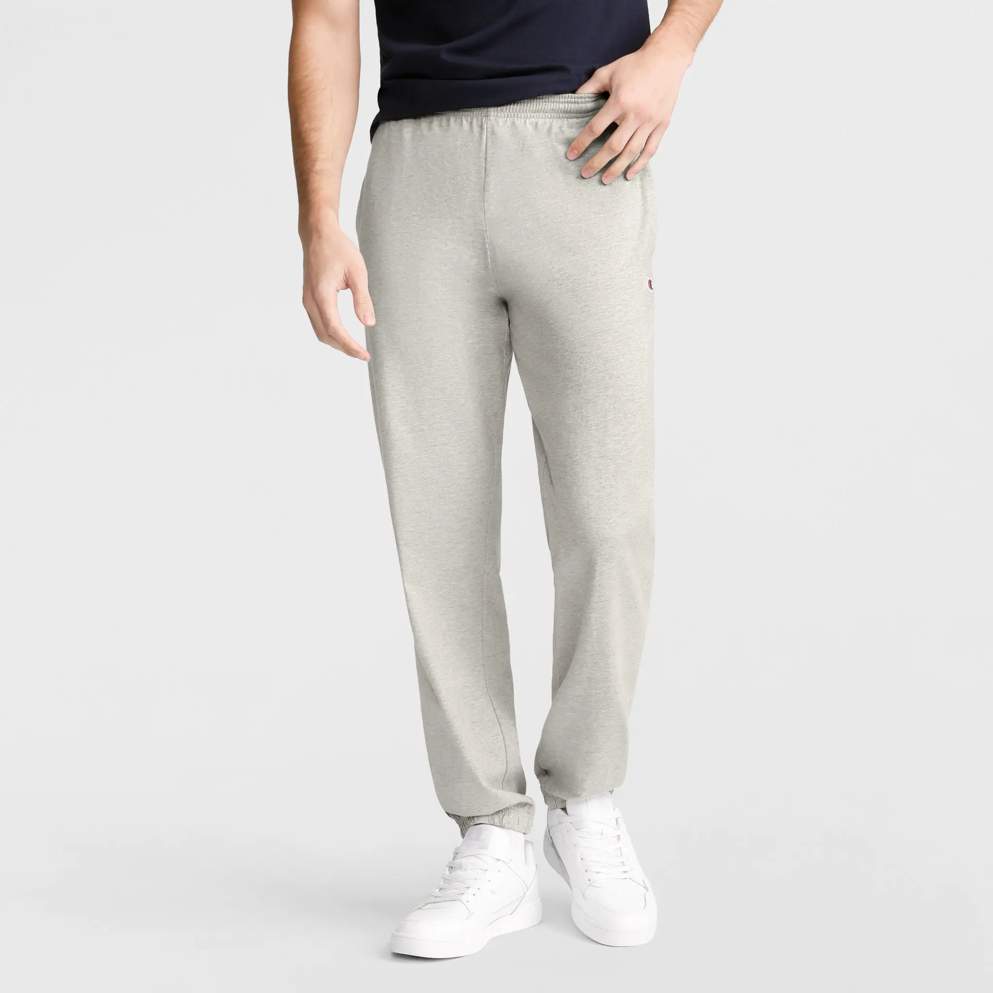 Champion Lightweight Lounge Pants, Cinched Hem, C Logo