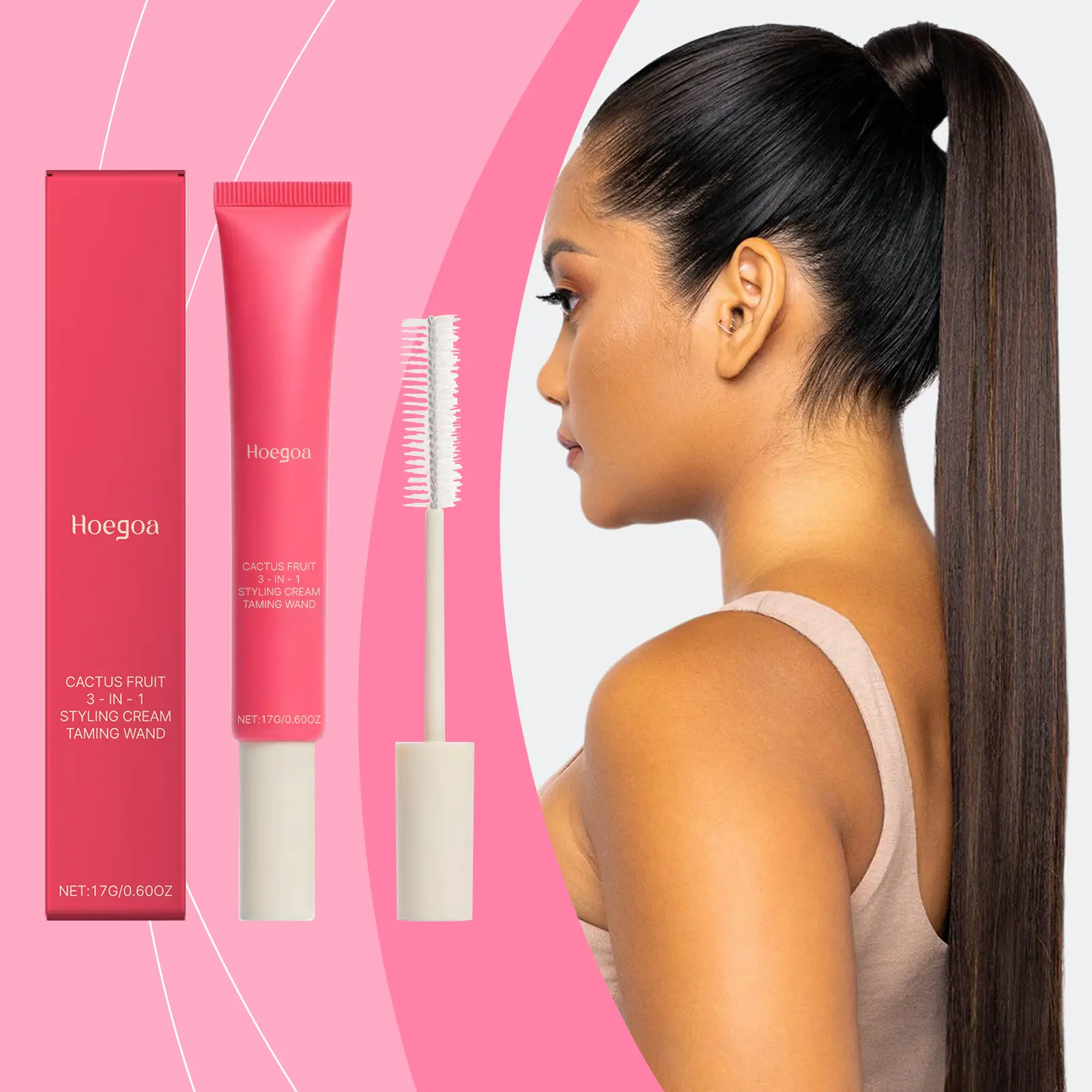 Available in 1-pack/2-pack Hair Styling Cream, gentle and smooth, natural shine, styling and setting, nourishes hair, daily hair care cream, Haircare