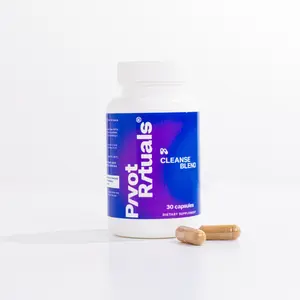 Pivot Rituals Cleanse Blend - 30 Capsules Probiotics for Digestive & Detox Support with Natural Fibers Probiotics & Plant Extracts for Healthy Gut Health. organic herb Healthcare Fitness
