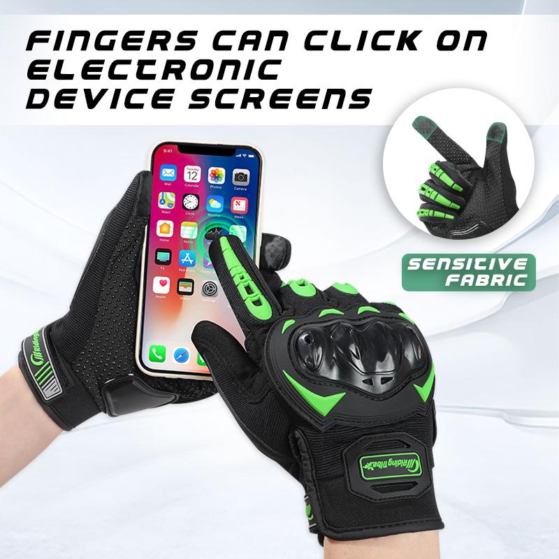 Wear-resistant and non-slip motorcycle riding gloves for men and women, breathable for all seasons, touchscreen compatible, protective and crash-resistant, ideal for outdoor motocross