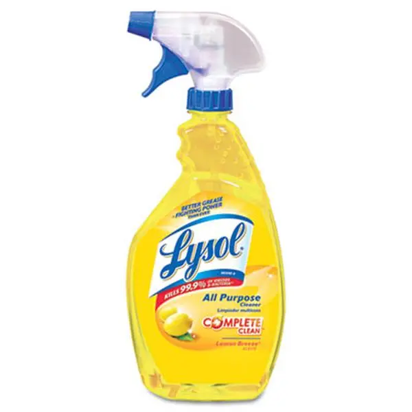 Lysol 212 MAIN 75352EA All-Purpose Germ-Killer Home Cleaner - Lemon Scent, 32oz Spray Bottle, Stainless, Disinfectant Solution for Household Hard Surfaces, Bathroom Cleaner Spray, Kitchen Cleaners, Floor Cleaner