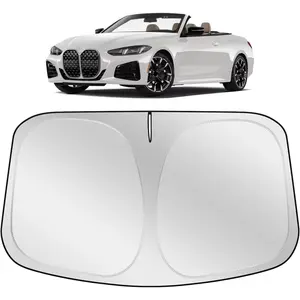 XHRING Windshield Sun Shade Sunshade Compatible with BMW 4 Series 440i 430i 428i 435i 420i m4 330i 2021-2023 2024 2025 2026 Accessories Car Front Window Sun Shield Cover