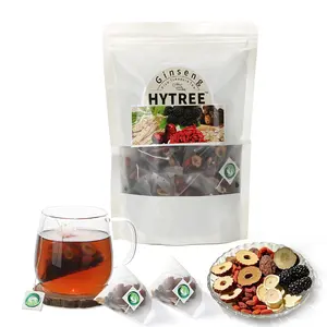 Ginseng Five Treasures Tea - Kidney Tea Wubao Tea, Kidney Cleanse Tea Ginseng Six Treasures Tea, Ginseng Red Date Natural Chinese Herbal Tea Bags for Men Women(120g/6g x20pcs)