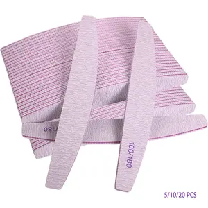 ✨ 5/10/25 Pcs Nail Files | Nail File Kit | 100/180 Grit Dual-Side Nail Buffing & Shaping Blocks | Reusable | For Acrylic & Natural Nails – Filing, Shaping, Polishing | Essential Manicure Tools for Salon & Home Use