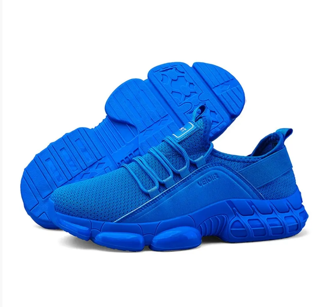 Men's Breathable Casual Trainers - Lightweight Athletic Running Shoes, Breathable Running Sneakers with Durable Rubber Sole, Suitable for Training, Casual Wear, Walking