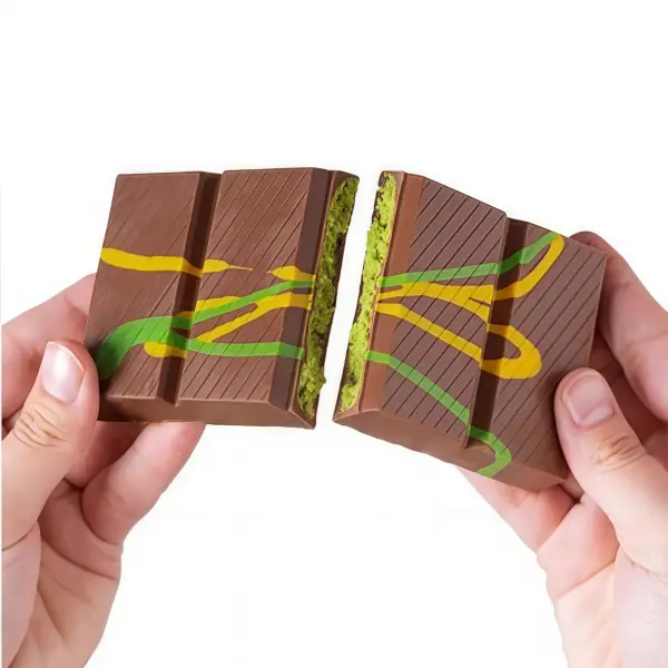 Viral Dubai Milk Chocolate Pistachio Kunafa Ultimate Chocolate Bar Experience Dessert Snack