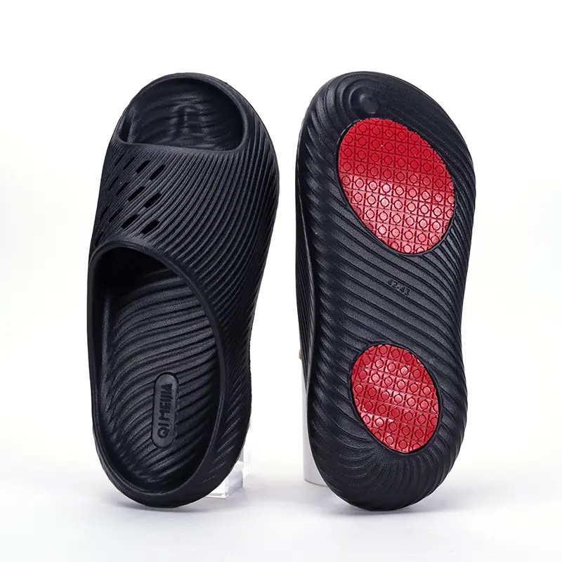 Women's Pillow Massage Slides, Non-Slip EVA Shower Shoe with Drainage Holes, Ergonomic Quick-Dry Footwear for Bathroom & Home Gym, Anti Slip Women's Home Slippers, Abrasion Resistant Women's Home Slippers