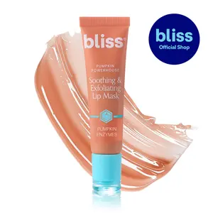 Bliss Pumpkin Powerhouse Exfoliating & Soothing Lip Mask | Hydrating Overnight Lip Balm Mask for Dry Lips