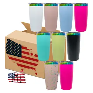 25pcs 10oz Magnetic Lids Mini Mugs Tumblers Rainbow Plated Mini Tumblers for Laser Engraving USA Warehouse Mini Coffee Tumblers