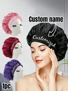 Customized Name Satin Bonnet
