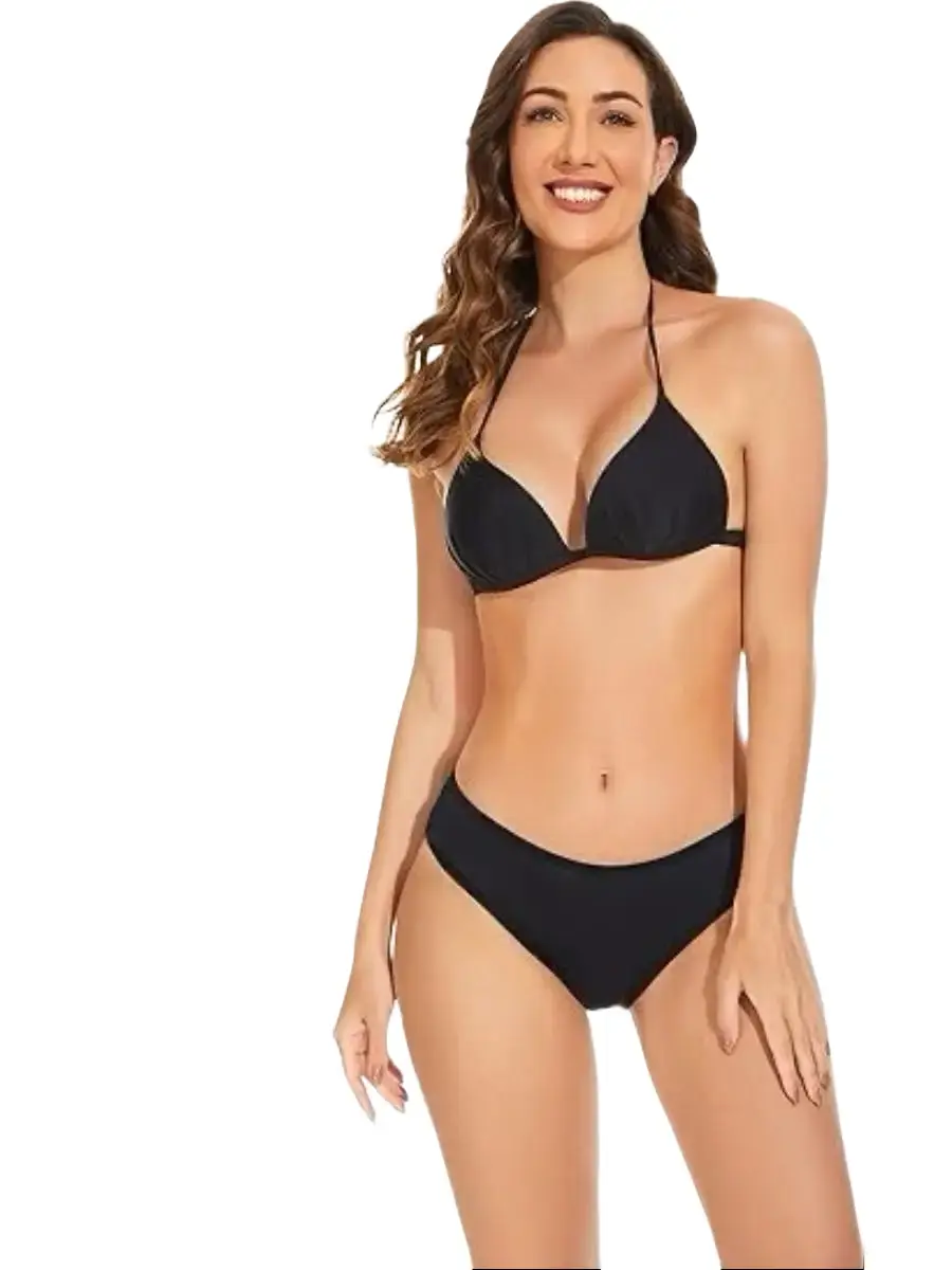 LEOVQN Women's Leakproof Period Swim Bottoms - Solid Low-Rise Hipster Bikini Ladies Swimsuit, Recycled Fabric Swimwear for Postpartum Teens, Swimsuit For Women, Plain, Hipster Cut, Eco-Friendly, Upf 50 Uv