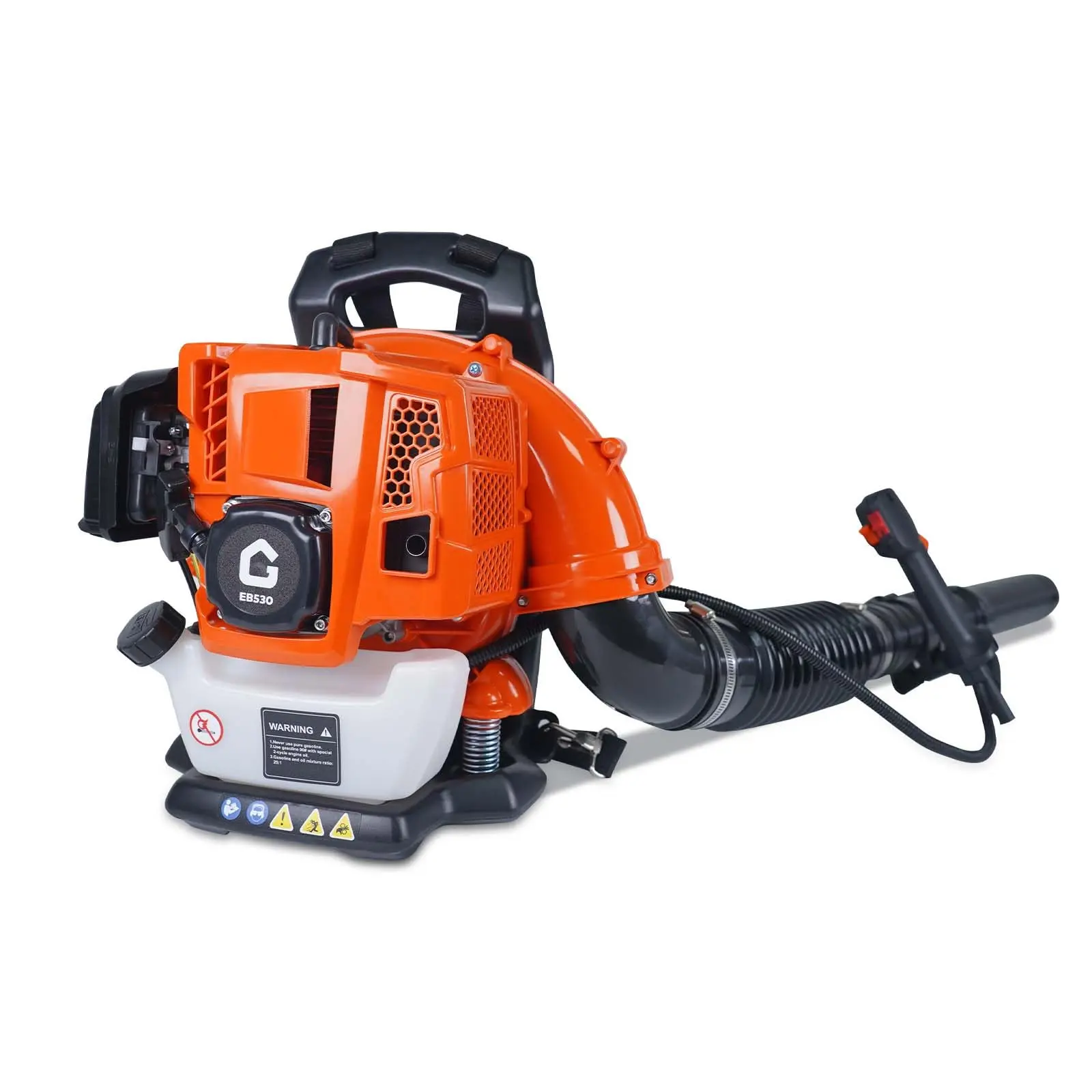 GARVEE Gas Leaf Blower, 52cc 2.2 HP 2-Cycle Backpack Leaf Blower, 780 CFM Air Volume, 270 MPH, Powerful Gasoline Backpack Grass Blower with Air-Cooled, for Lawn Care and Snow Blowing
