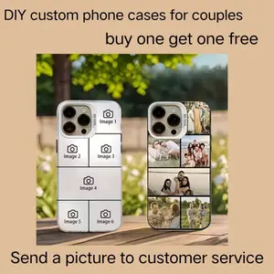 Mother’s Day, Father’s Day, Christmas custom photo phone case gift in silver—personalized family model for iPhone 12–17; a unique light luxury gift for her or him.