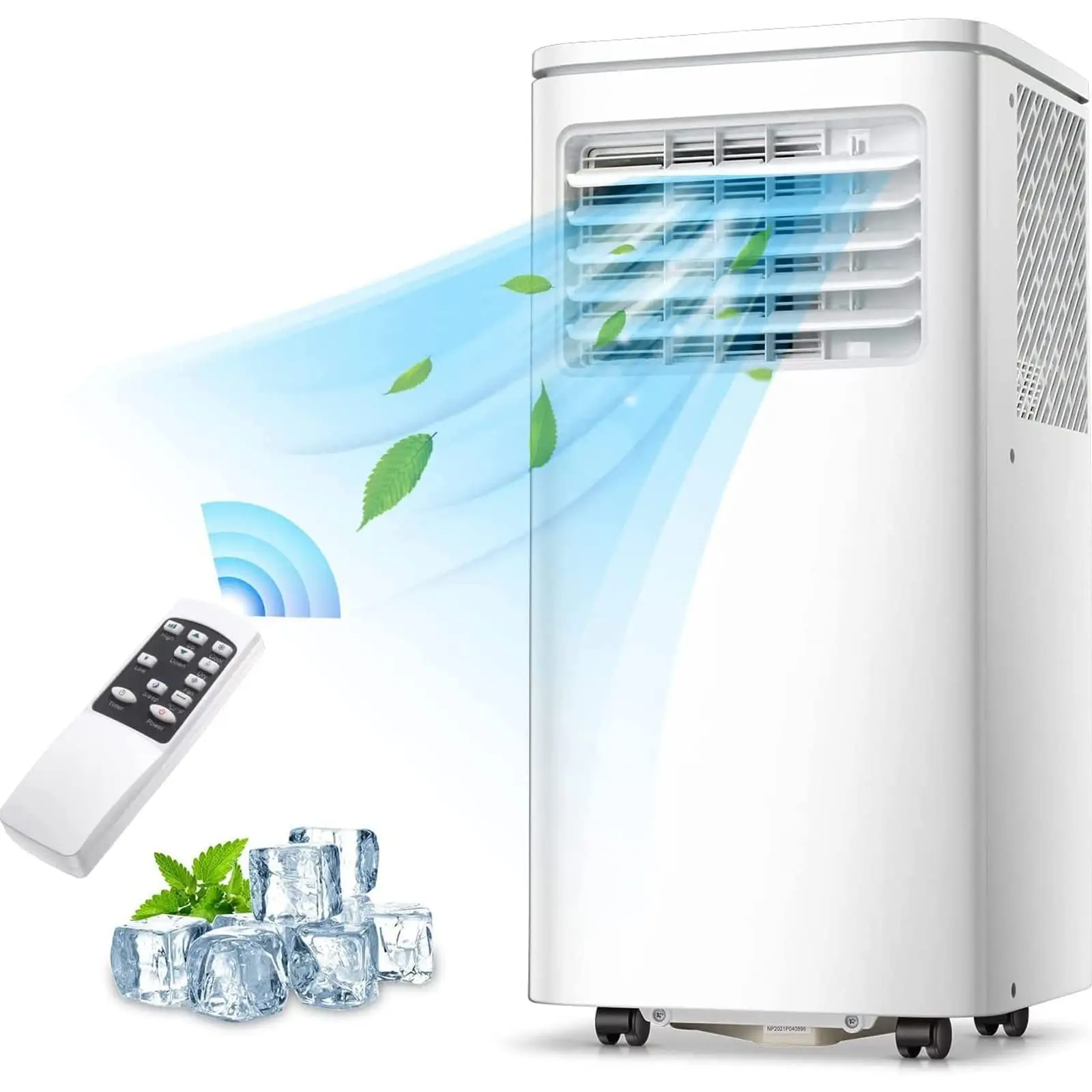 【Fall Deals For You】Antarctic Star Portable Air Conditioner 8000 BTU (ASHRAE), Remote Control, Fan Mode, Cools 250sq.ft, 24 Hour Timer, Quiet Operatio