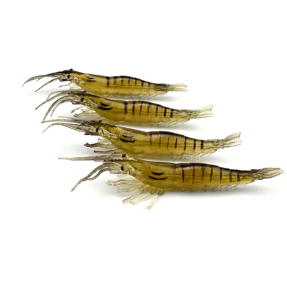 Shrimp Shape Soft Lure, 10g Lightweight Saltwater Fishing Lure, Vivid Color Simulation Bait for Anglers Building DIY Rigs