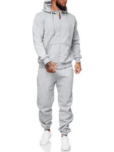 Sweatsuits for Men 2 Piece Outfits Men's Athletic Jogging Tracksuit Set Hoodie Casual Leisure Long Sleeve Warm Up Zipper Suit Set Sporty Set Sportswear Indoor Outdoor