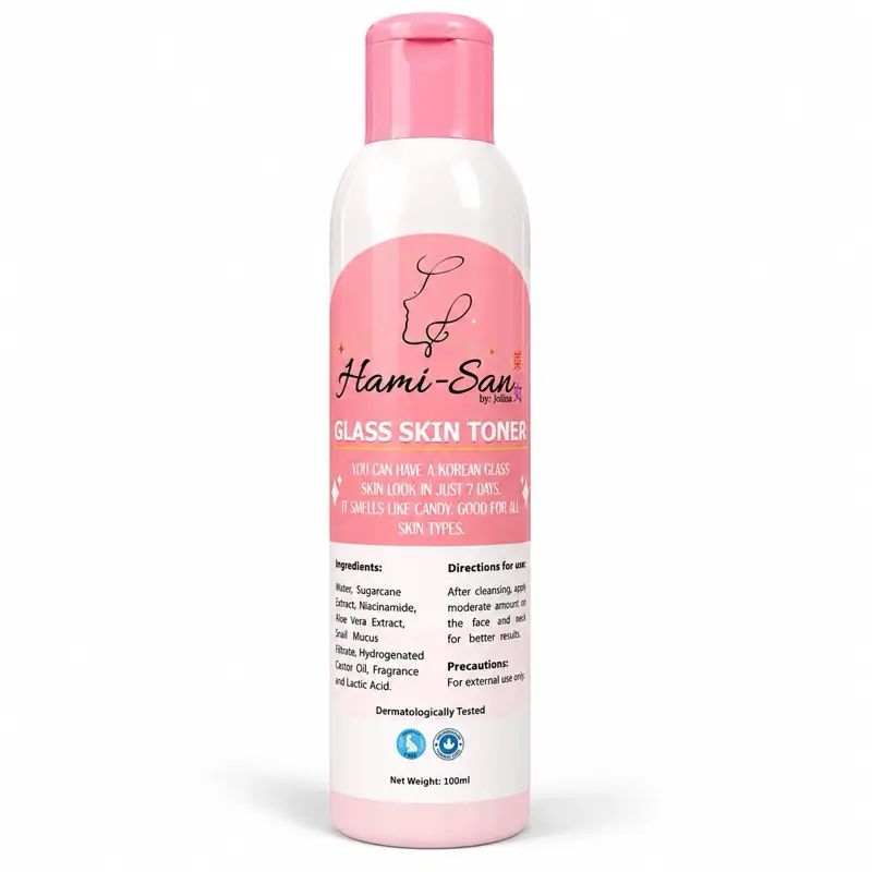 Hami-San Glass Skin Toner 100ml – Korean-Inspired Hydrating Facial Toner