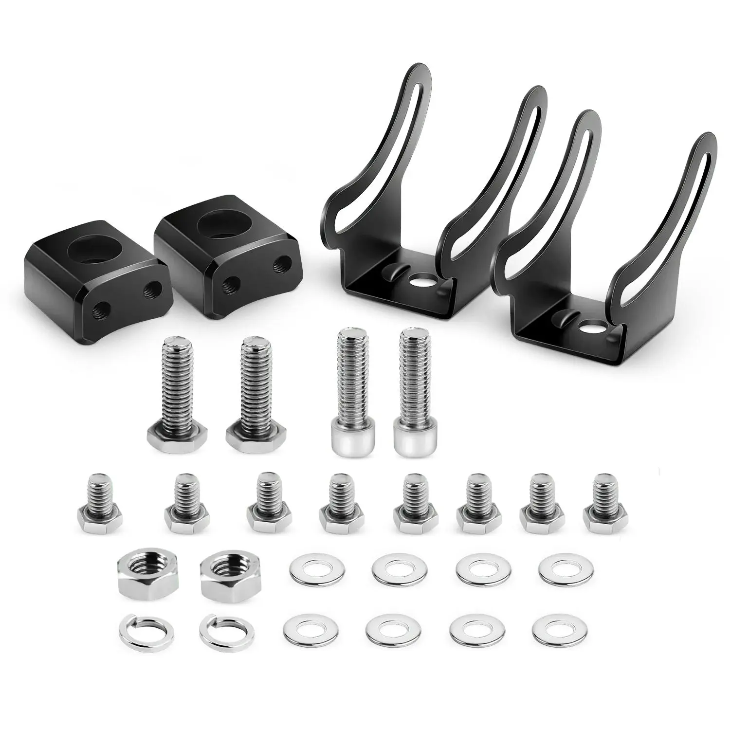 Quakeproof Aluminum Quick-Release Metal Adapter Pair - Adjustable Holder, Multi-Angle Universal Slide Base Mounting Bracket for Car Electronics, Vehicle Cameras, Vehicle Mount
