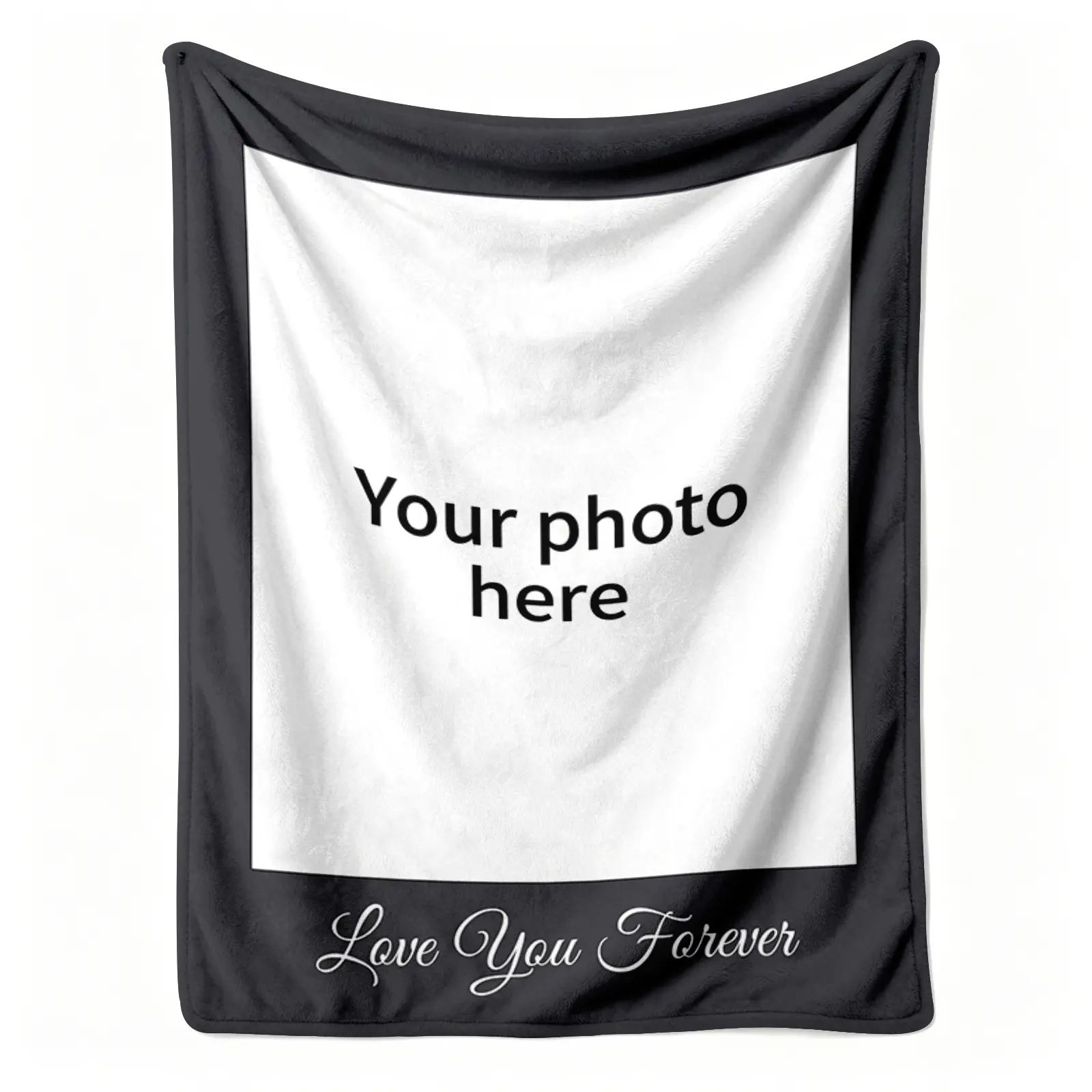 Customizable Fading-Proof Photo Collage Flannel Throw Blanket - Personalized Pictures Decorative Blanket, Soft Warm Multi-Size Home Decor, Cozy Snuggle Sofa Accessory, Romantic Gift for Lovers