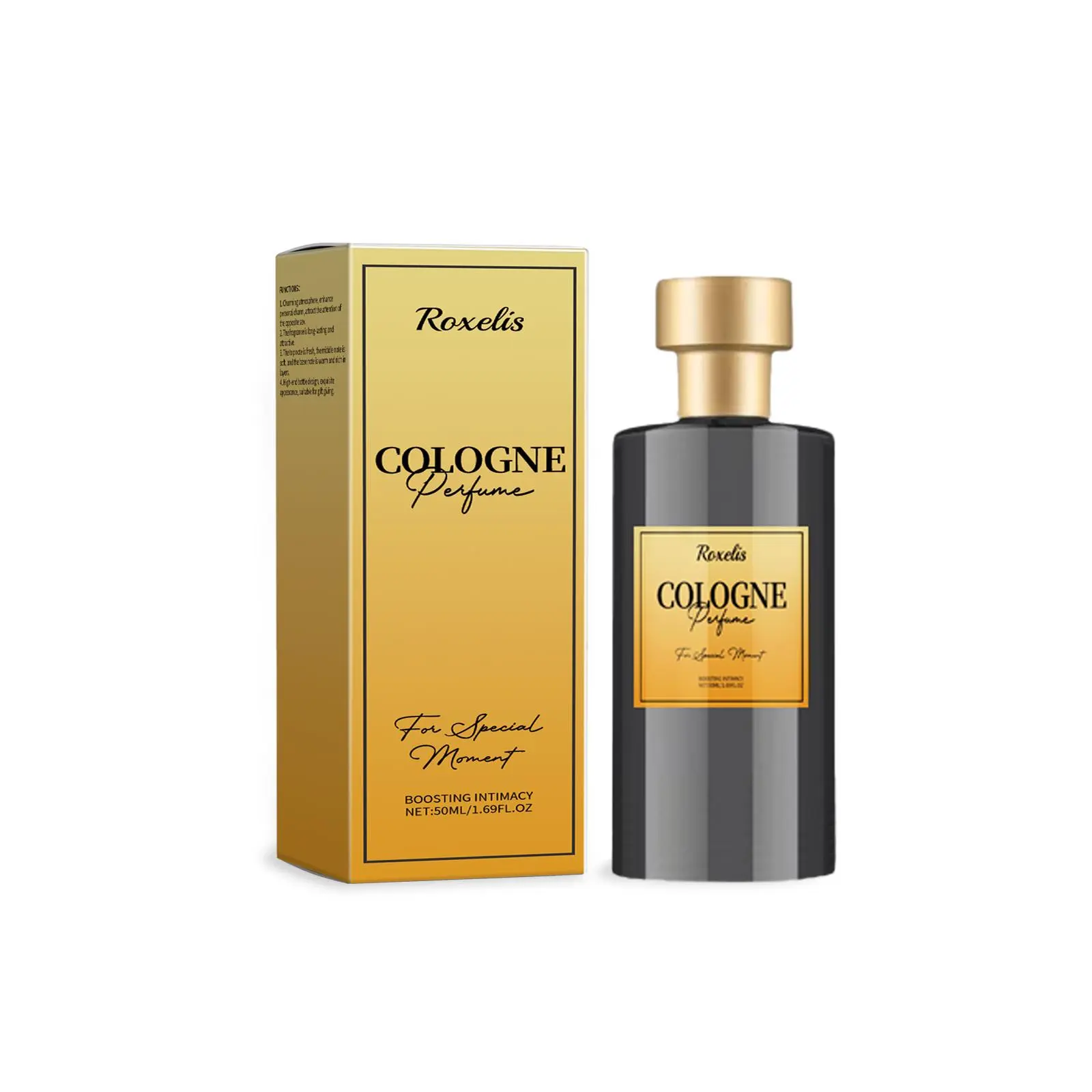 Roxelis 50ml Unisex Perfumed Cologne - Long-Lasting Light Floral Jasmine Blend with Muscosterone, Patchouli Oils, Portable Fresh Fragrance for Personal Charm (Beauty & Personal Care)