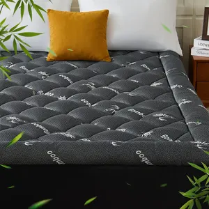 Mattress Topper, Viscose Derived from Bamboo Thick Pillow Top Mattress Pad with Deep Pocket, Naturally Cooling for Hot Sleepers, Soft for Back Pain Relief,