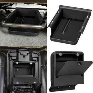 Front Under Seat Storage Organizer for Jeep Wrangler JL JLU 2018-2026 & Gladiator JT 2020 2021 2022 2023 2024 2025 2026 Accessories Hidden Center Console Organizer, 2PCS (Not for Power Seat)