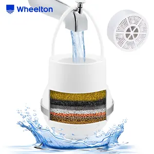 Bath Filter for Tub 8-Stage BPA-Free Reduces Chlorine Fluoride for Cleaner Softer Water to Improve Skin Hair Loss Tool-Free Installation Home Modern Shower Filter with KDF 55 Activated Carbon Calcium Sulfite Zeolite Vitamin C Magnetic Energy Balls