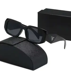 Luxury Black Rectangle Sunglasses UV400 for Men Women, Retro Vintage Fashion Eyewear, Trendy Street Style Shades, Designer Inspired Unisex Sunglasses for Driving Travel Outdoor