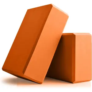 Yoga Blocks 2 Pcs, 9"x6"x3" Yoga Brick Foam Blocks EVA Foam Block Yoga Props Accessories for Yoga Pilates Stretching and Meditation