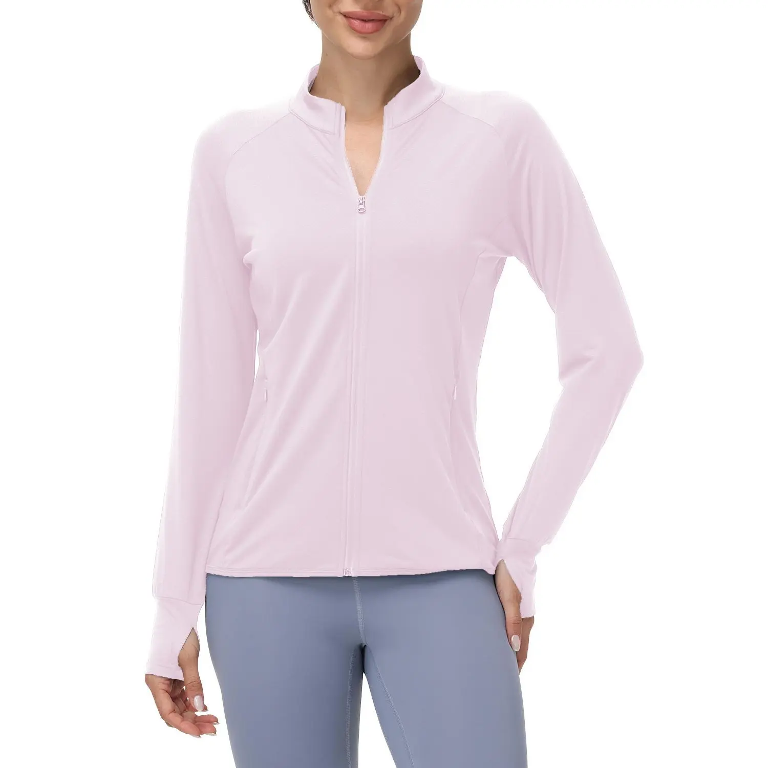 Women's Quick Dry Hooded Sun Shirt, Long Sleeve UV Protection Top in Solid Color for Hiking, Casual Outdoor & Daily Wear
