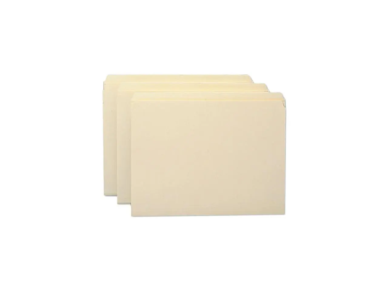 Smead 10310 File Folders, Straight Cut, Reinforced Top Tab, Letter, Manila, 100/Box