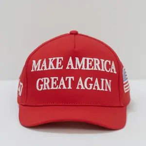 Red America Great Style Embroidered Baseball Cap Adjustable Unisex Hat