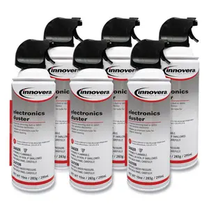 212 MAIN Ozone-Safe Household Compressed Duster Cleaner, Bitterant Added - White, Pack of 6