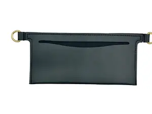 Soft Alloy Chain Insert Wallet, Black Bag Organizer Accessory