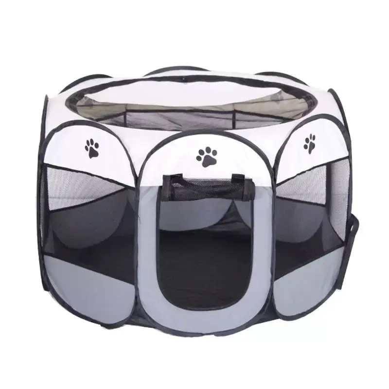 Pet Maternity Room,Octagonal Pet Tent Foldable Portable Oxford Cloth Cat and Dog Nest Outdoor Easy Operation Large Dog Cages Cat Fences Litter Box Enclosure Kittens Durable Puppy Playpen Exercise Puppy Playpen